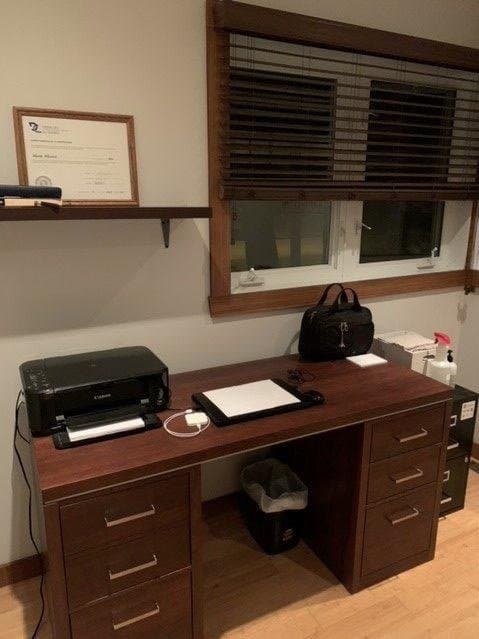 Bureau de la clinique